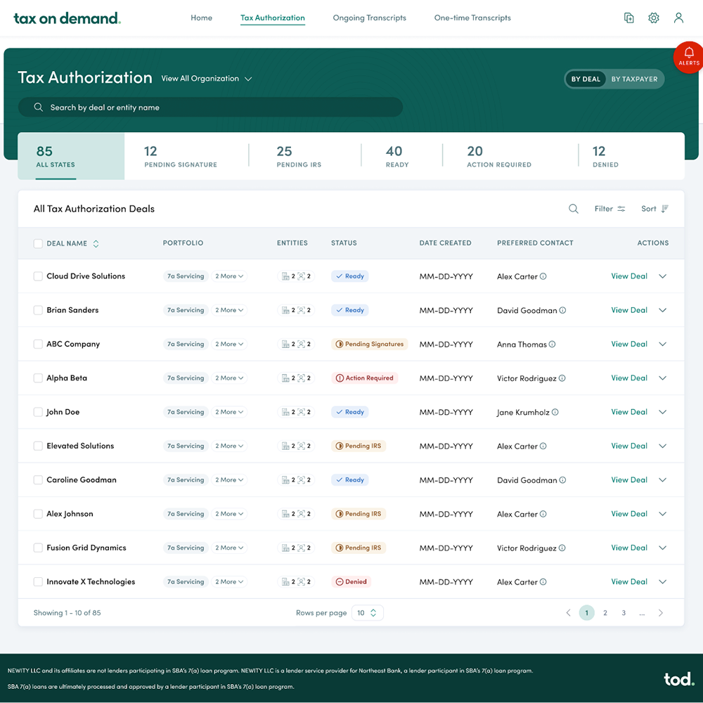 tax on demand platform