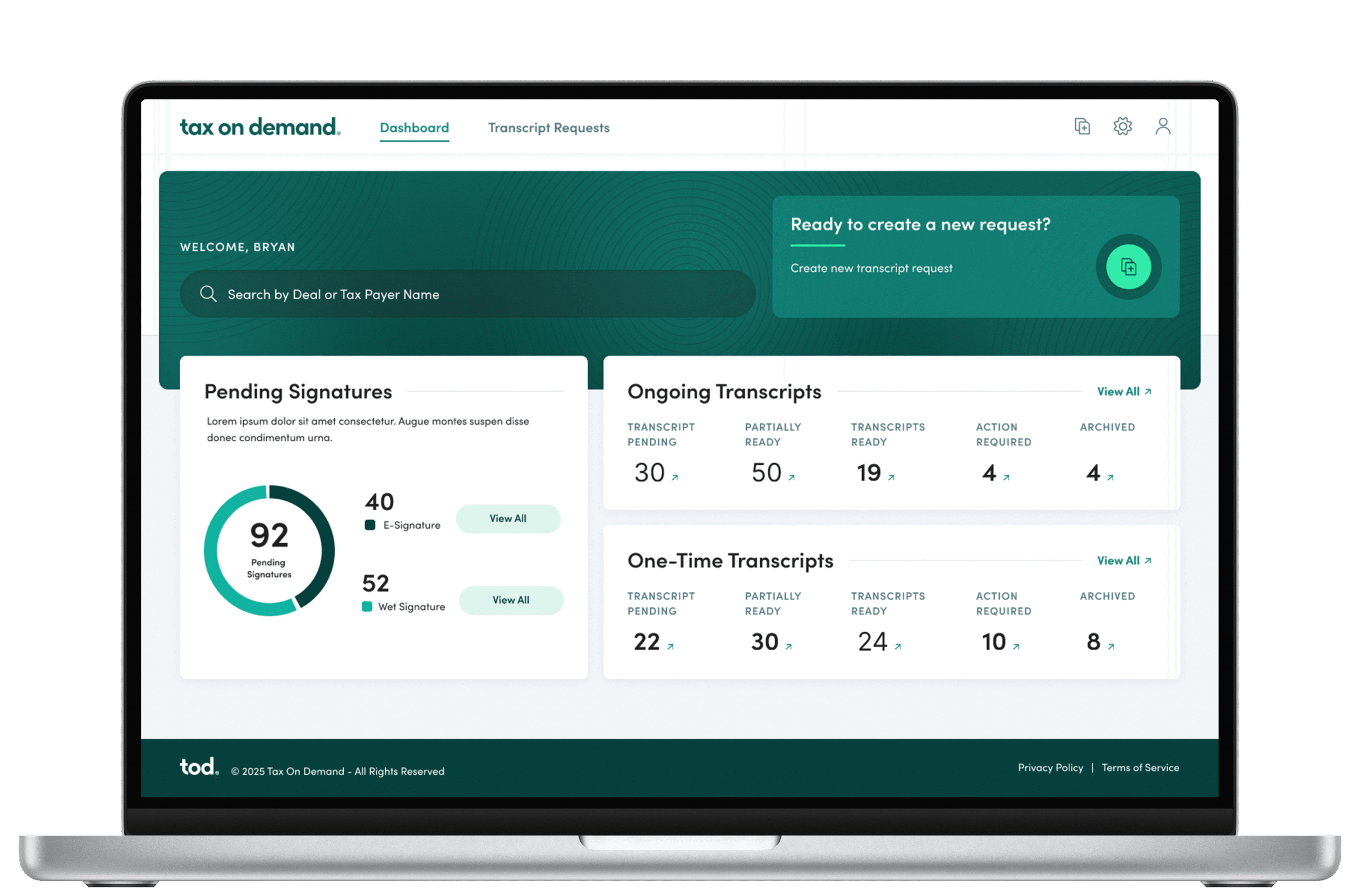 tax on demand dashboard 3